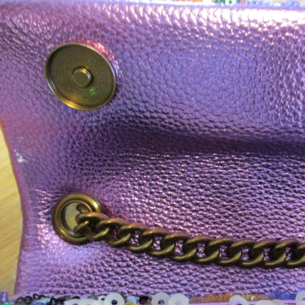 NWT Kurt Geiger Medium Brixton Sequin Crossbody Bag - Picture 8 of 13